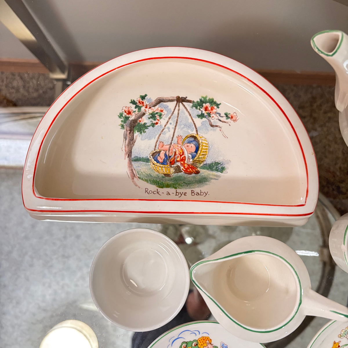 K317 Vintage Nursery Rhyme china tea set