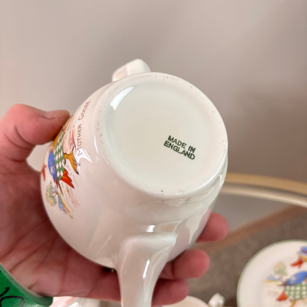 K317 Vintage Nursery Rhyme china tea set