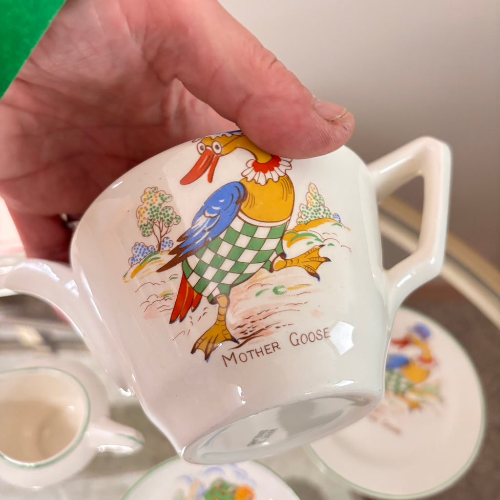 K317 Vintage Nursery Rhyme china tea set