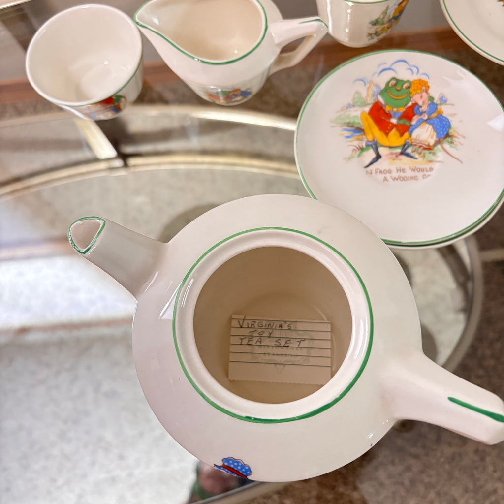 K317 Vintage Nursery Rhyme china tea set
