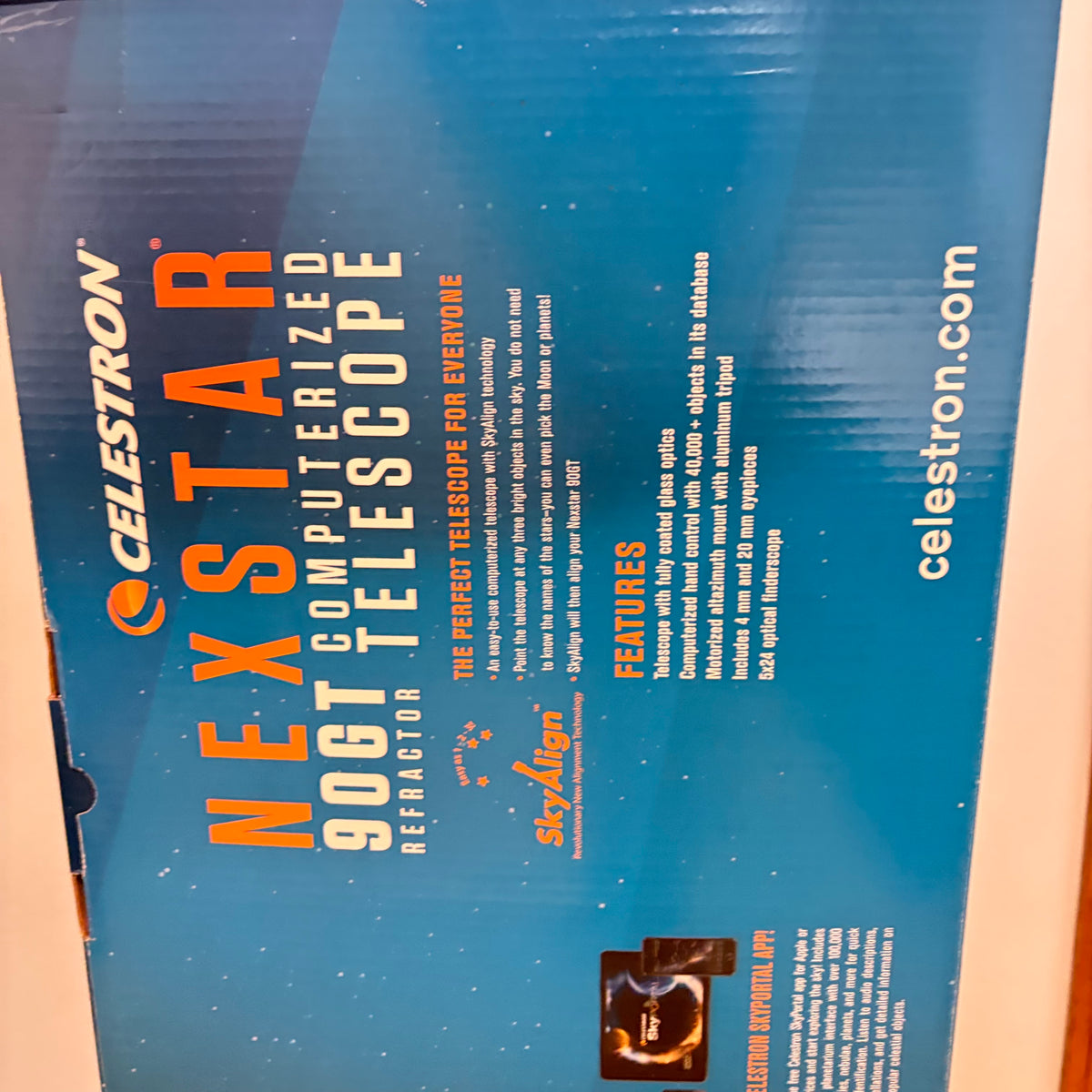 K324 Celestron Nexstar 90 GT computerized telescope (new in box)