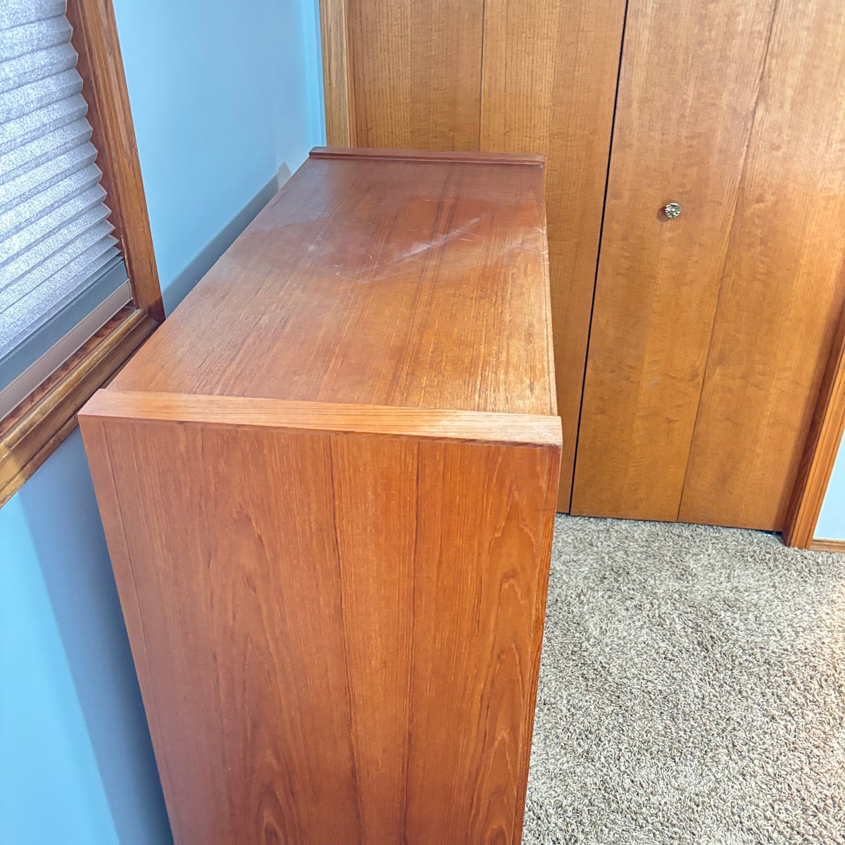 K324A 1979 Made in Canada Solid Wood with Teak veneer armoire