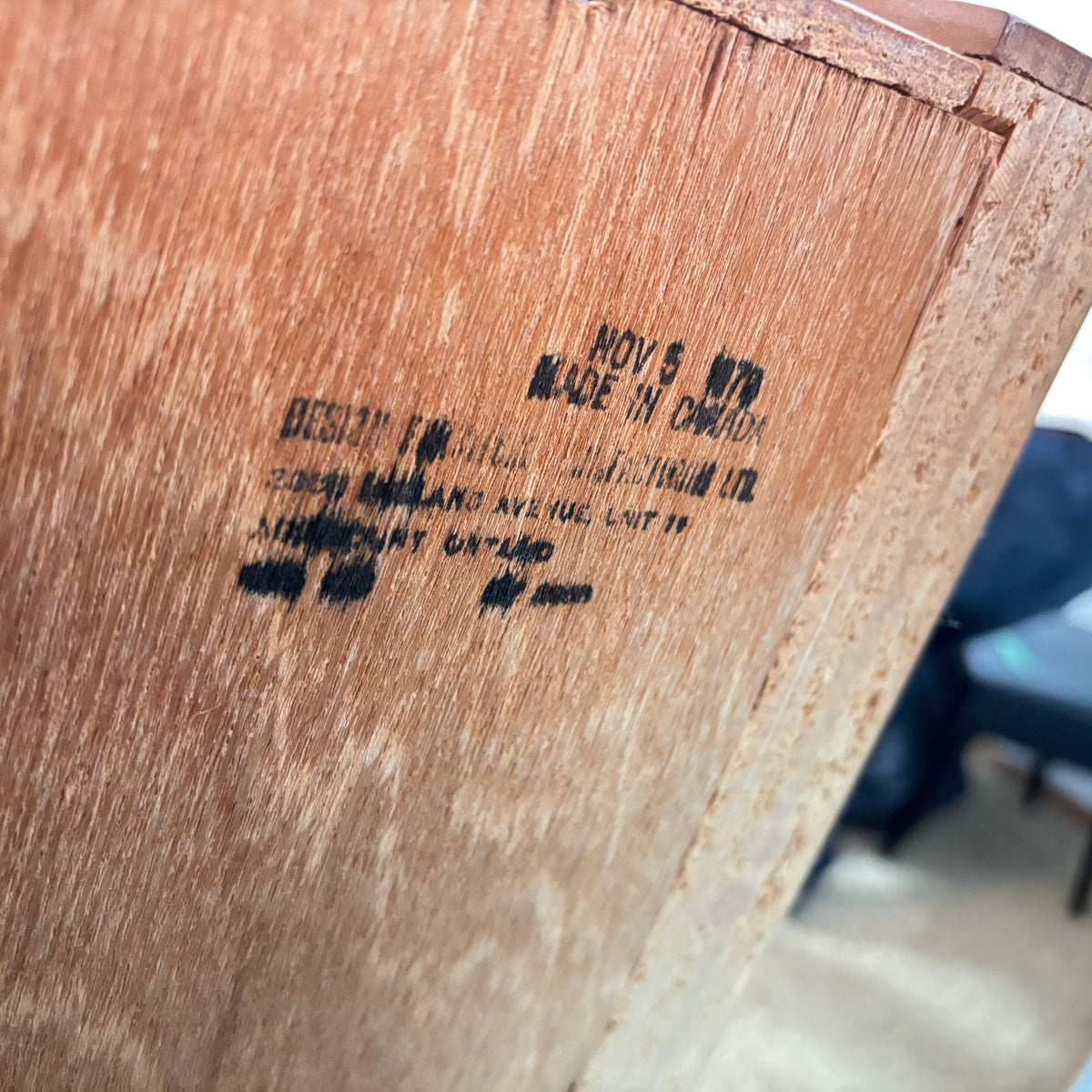 K324A 1979 Made in Canada Solid Wood with Teak veneer armoire