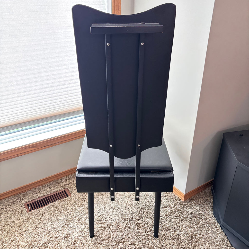 K331 1960s Pearl-Wick-Val-0-Seat Butler Valet Dressing Chair