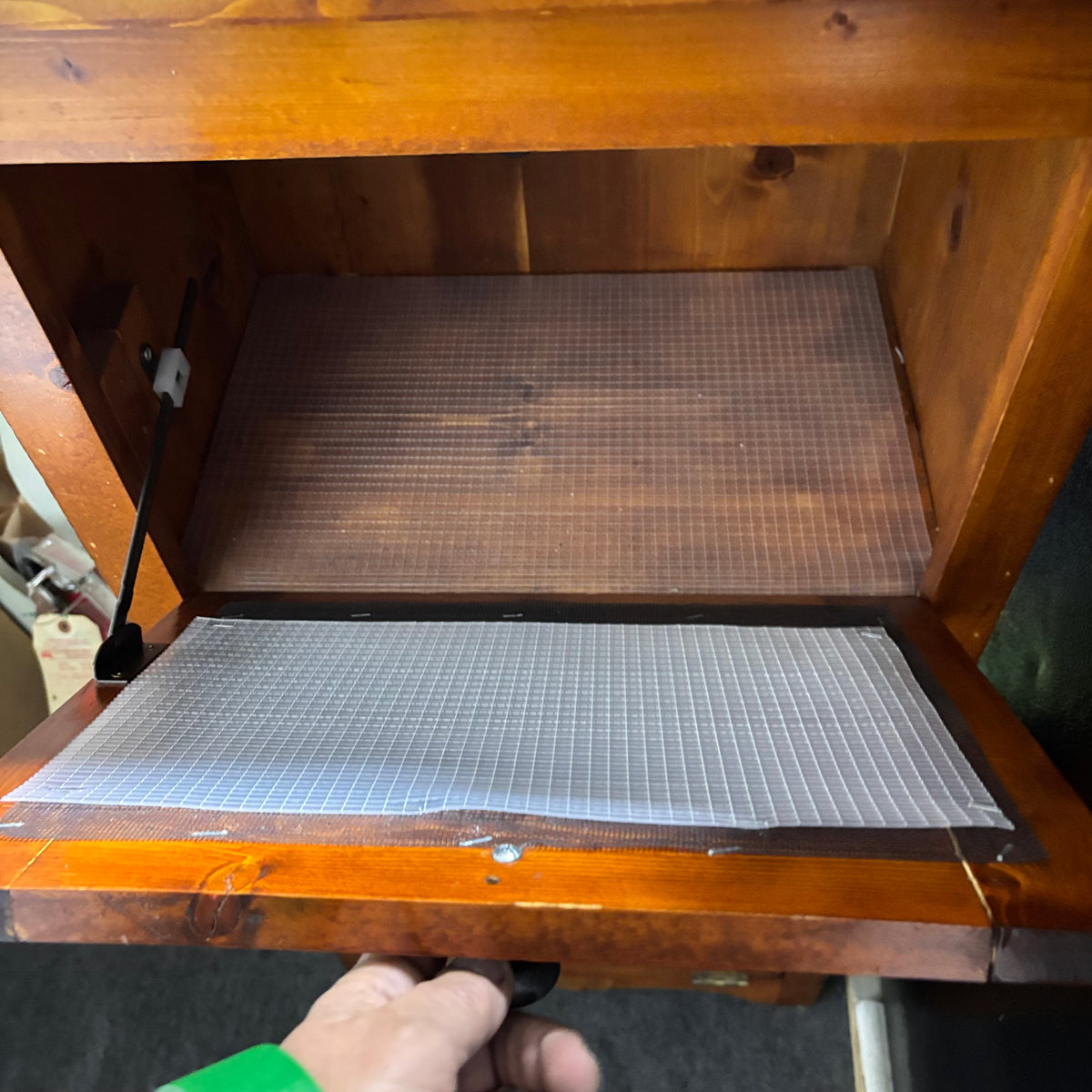 K334 Vintage 3 drawer wooden vegetable bin