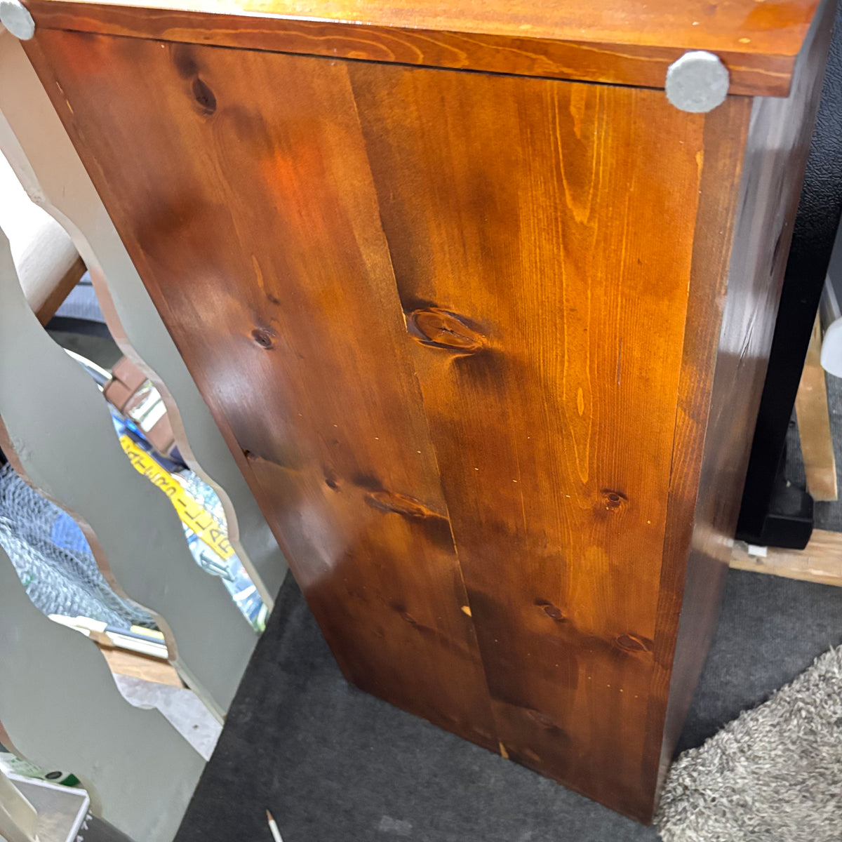 K334 Vintage 3 drawer wooden vegetable bin