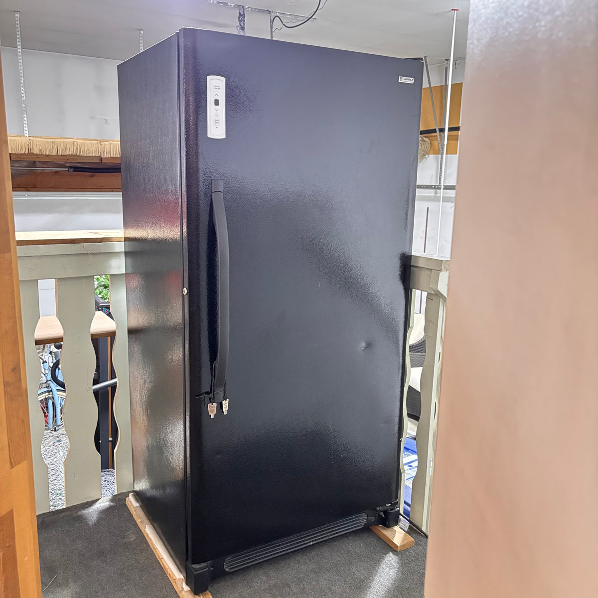 K335 Kenmore black stand up freezer (5'4" tall, 26" deep, 32" wide)