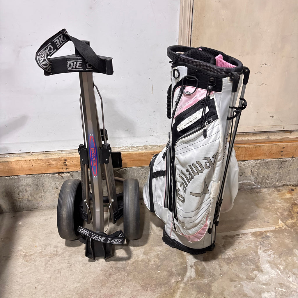 K339 Callaway Womens Golf bag, clubs and caddy