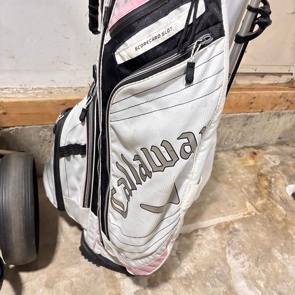 K339 Callaway Womens Golf bag, clubs and caddy