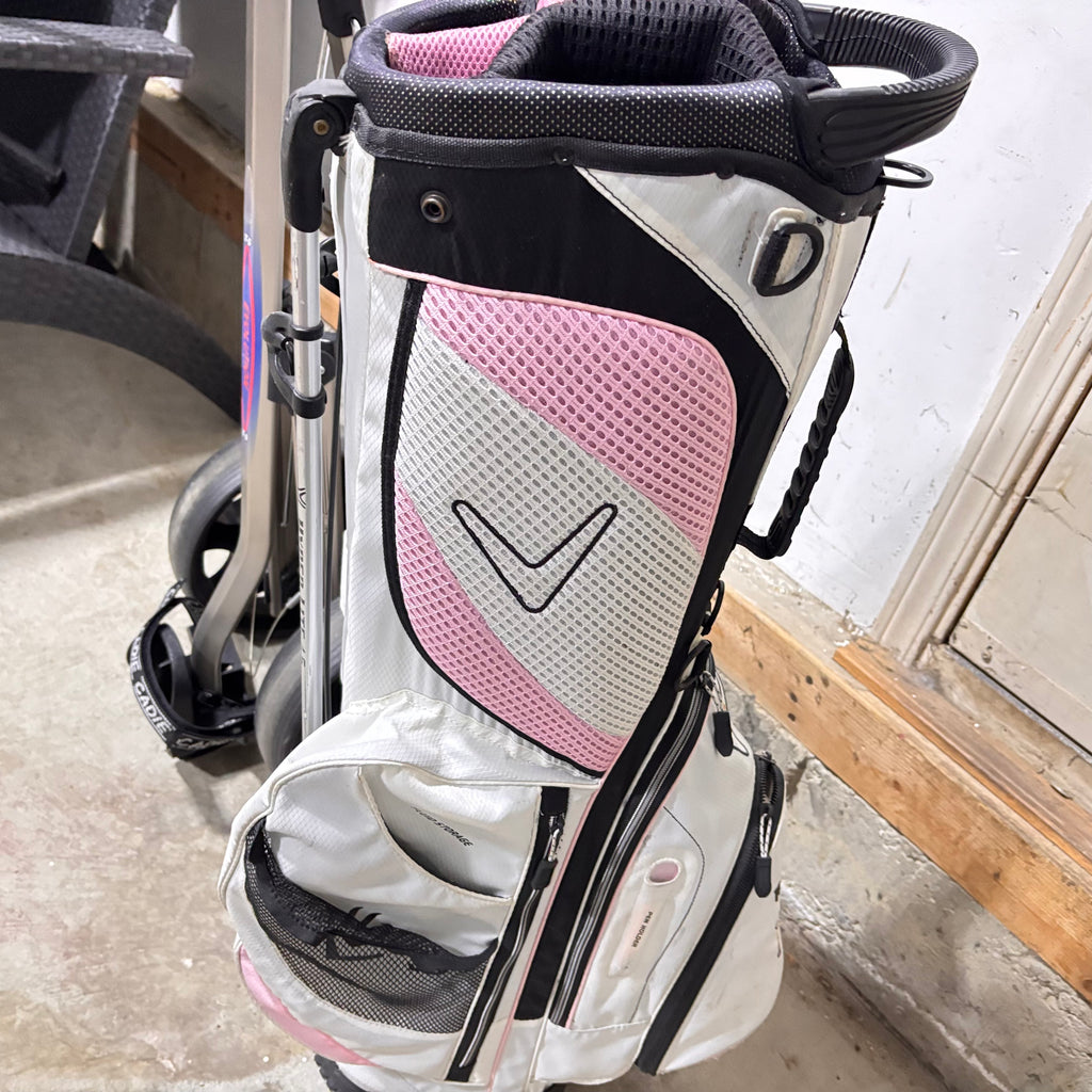 K339 Callaway Womens Golf bag, clubs and caddy