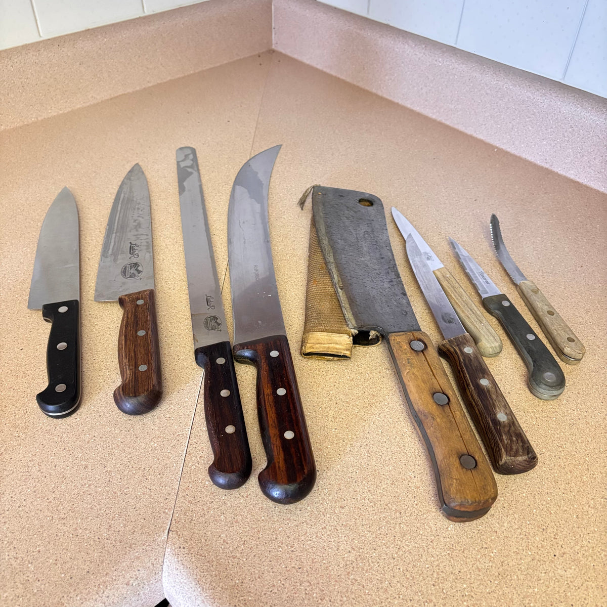 K349 Vintage Kitchen Knife Grouping