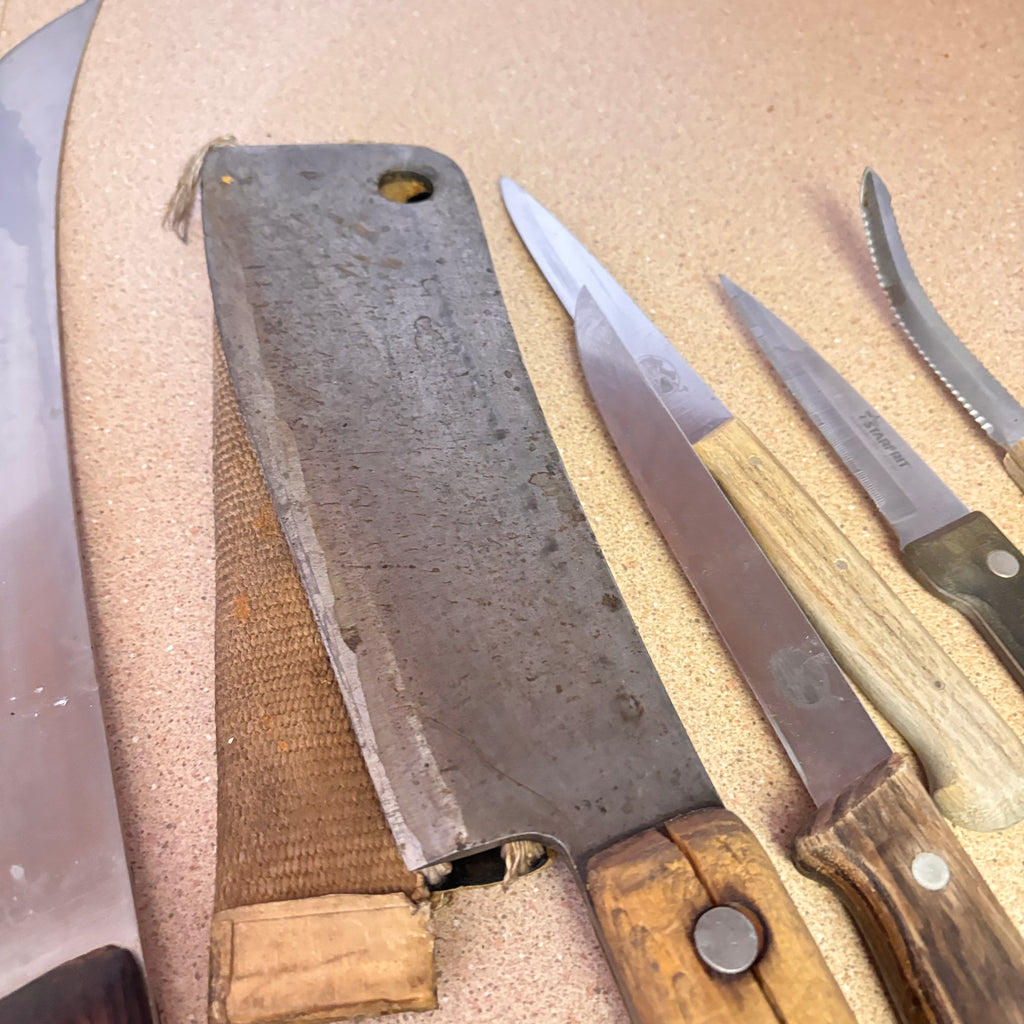 K349 Vintage Kitchen Knife Grouping