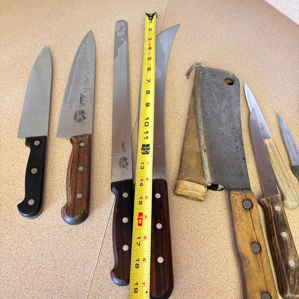 K349 Vintage Kitchen Knife Grouping