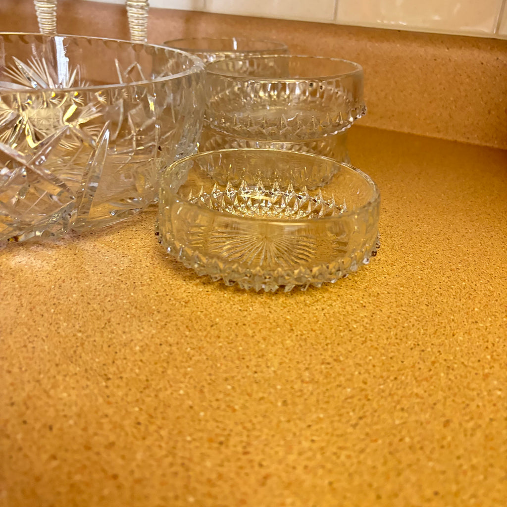 K353 Vintage Crystal and Glass Grouping