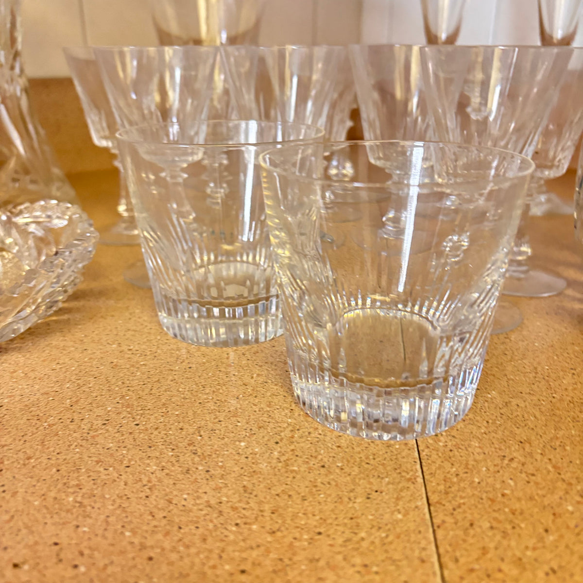 K353 Vintage Crystal and Glass Grouping
