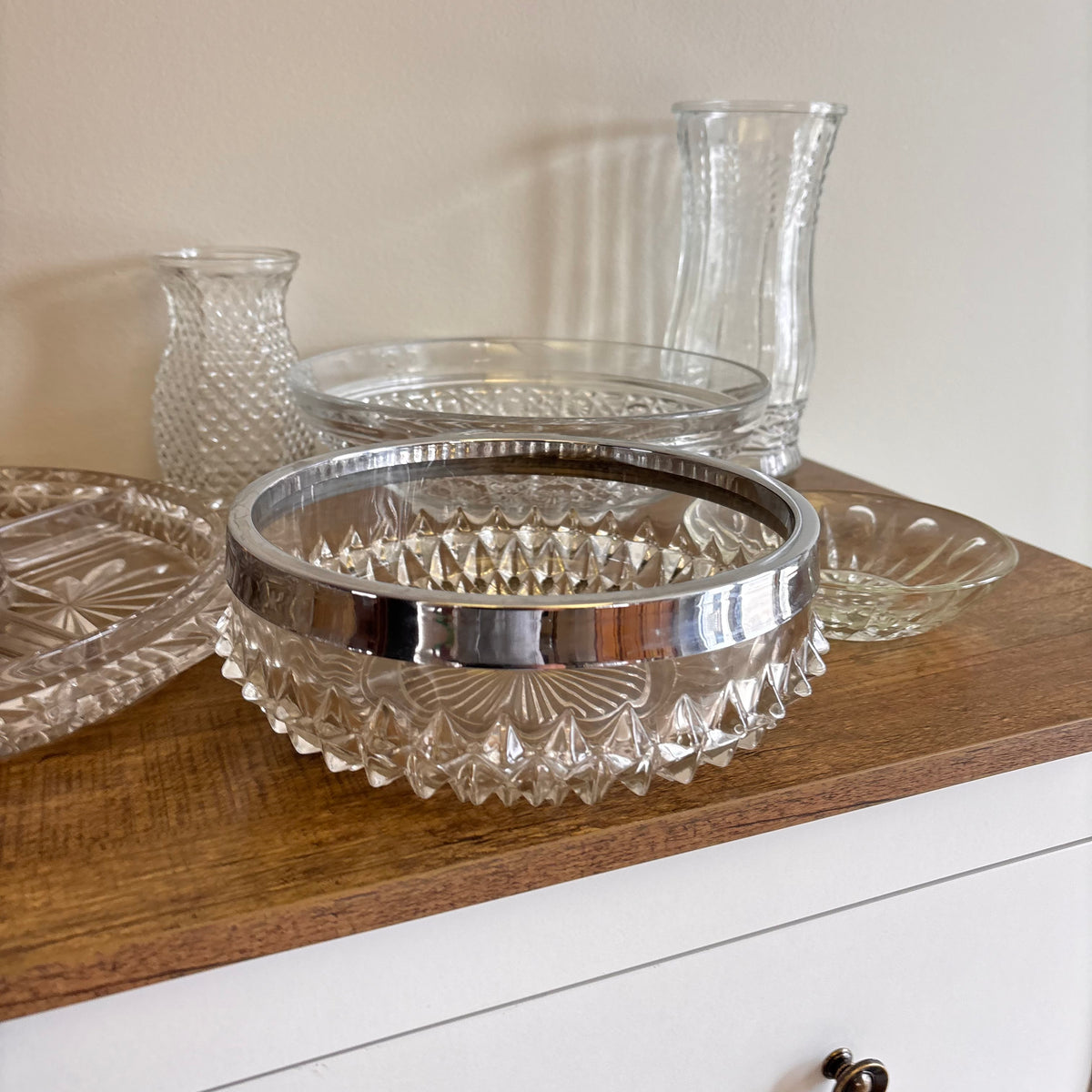 K361 Vintage Clear Glass Grouping (bowls, candy dishes and more)