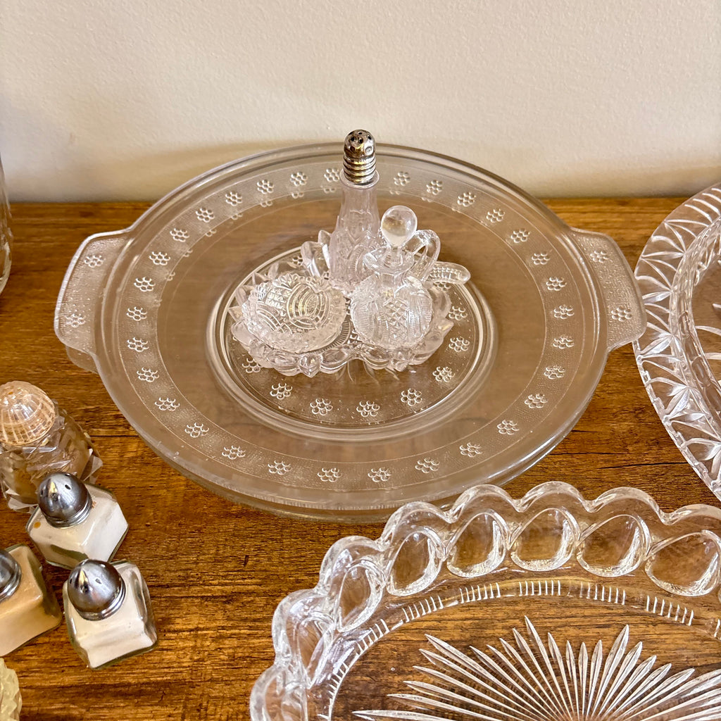K361 Vintage Clear Glass Grouping (bowls, candy dishes and more)