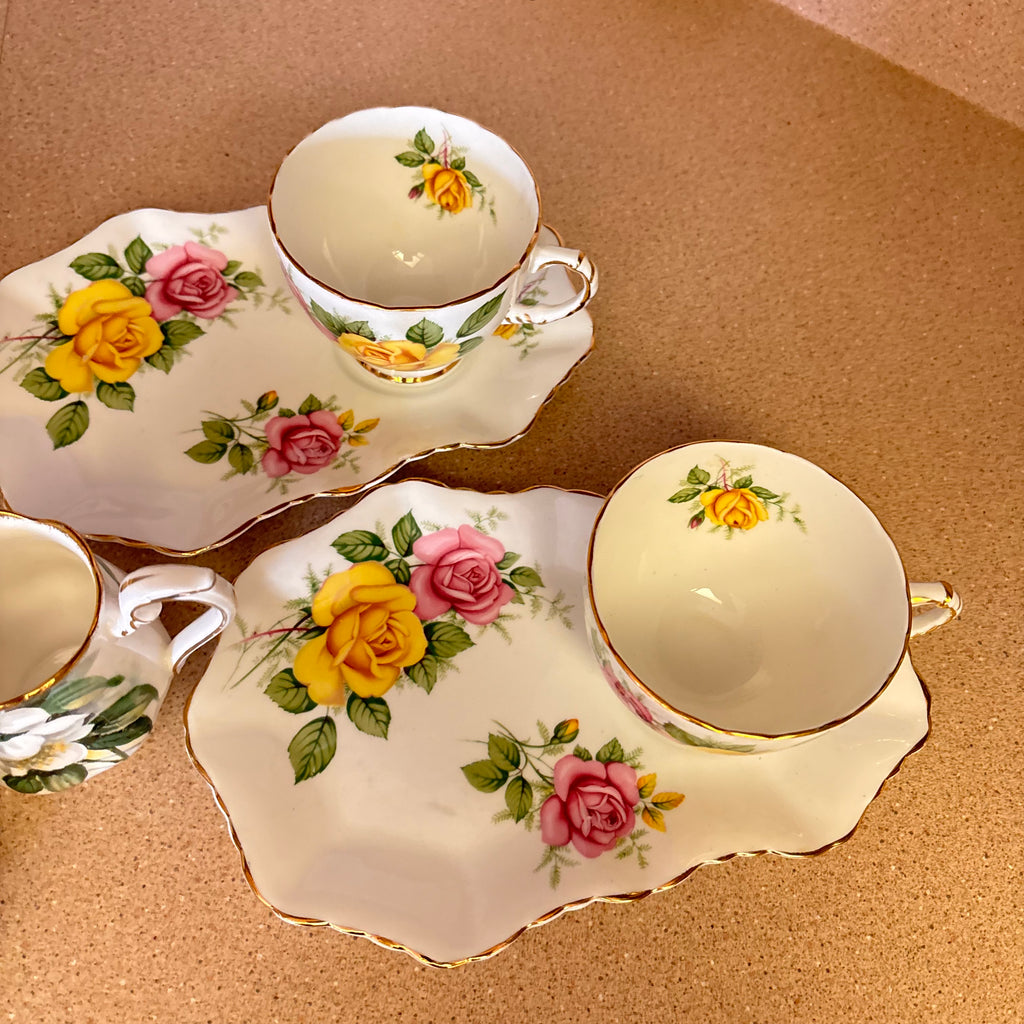K363 Vintage china grouping (assorted patterns)