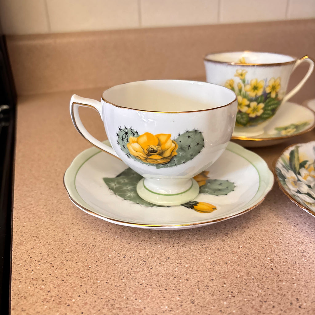 K363 Vintage china grouping (assorted patterns)
