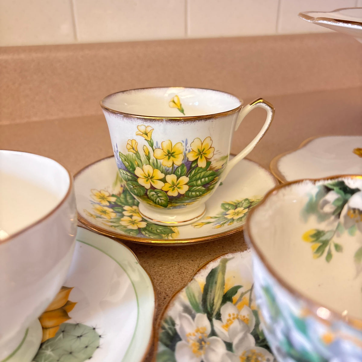 K363 Vintage china grouping (assorted patterns)