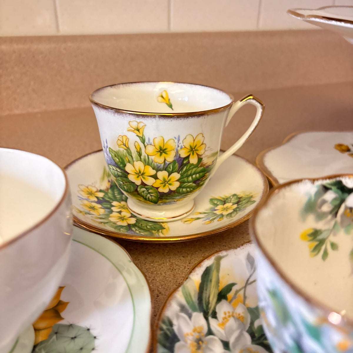 K363 Vintage china grouping (assorted patterns)