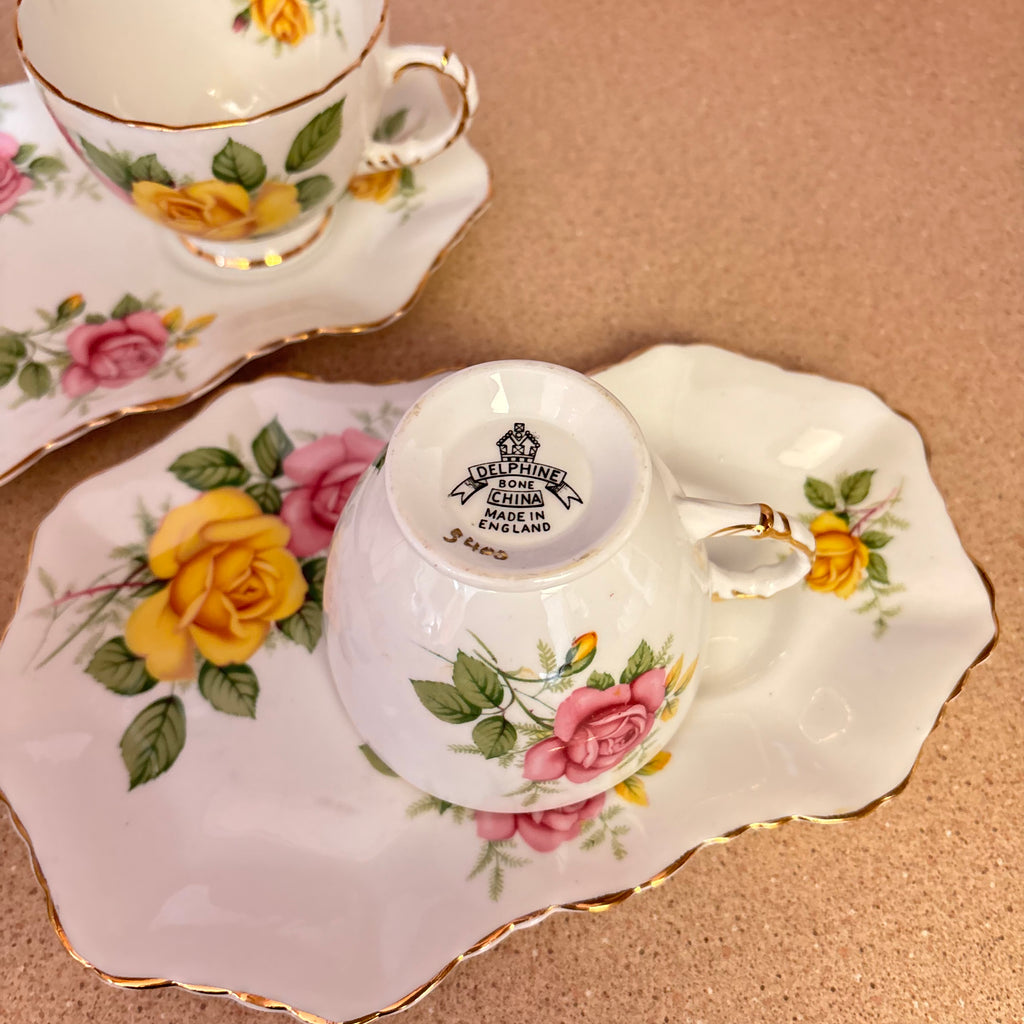 K363 Vintage china grouping (assorted patterns)