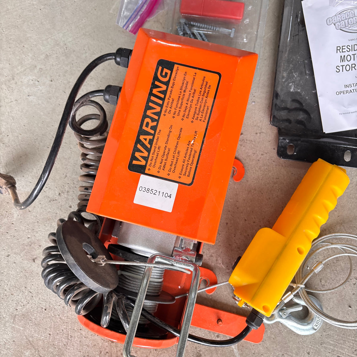 K364 Garage Grouping (electric hoist winch and more)