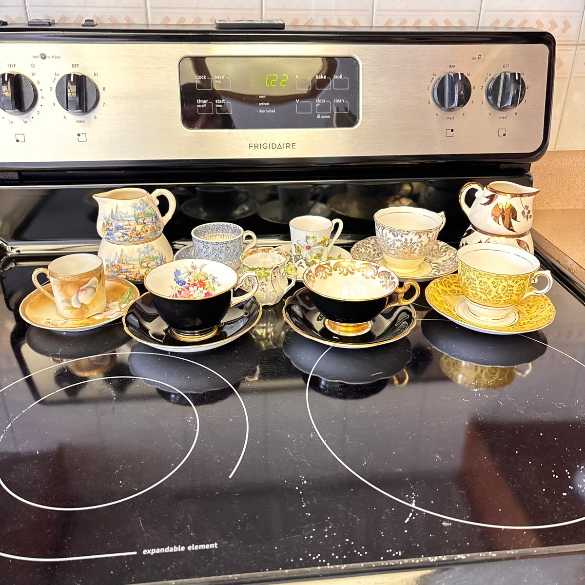 K365 Vintage Tea Cup and Saucer Grouping (various patterns)