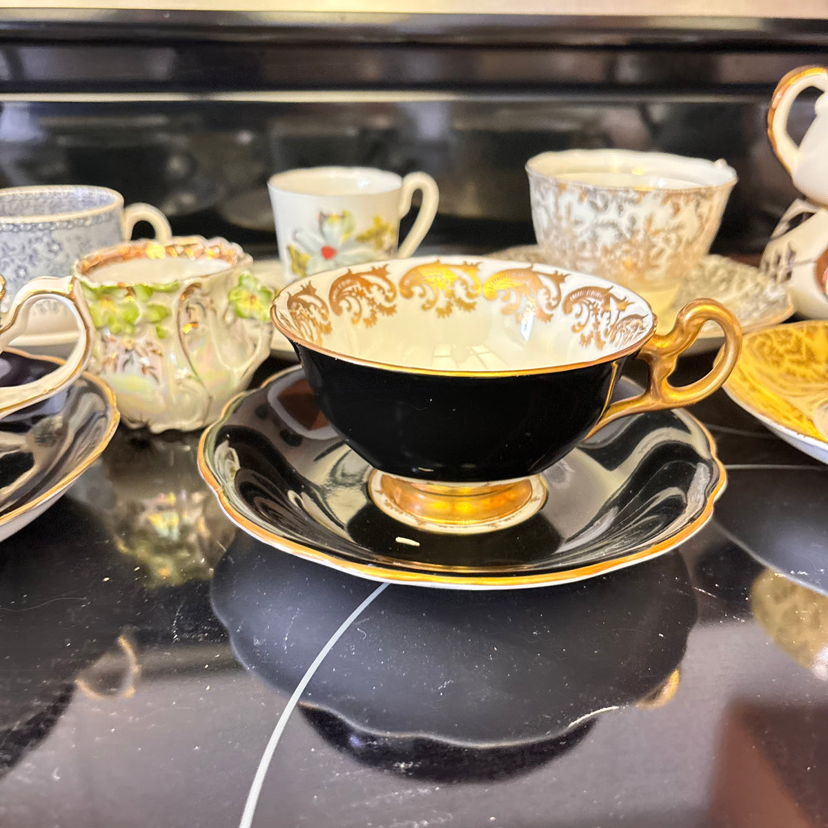 K365 Vintage Tea Cup and Saucer Grouping (various patterns)
