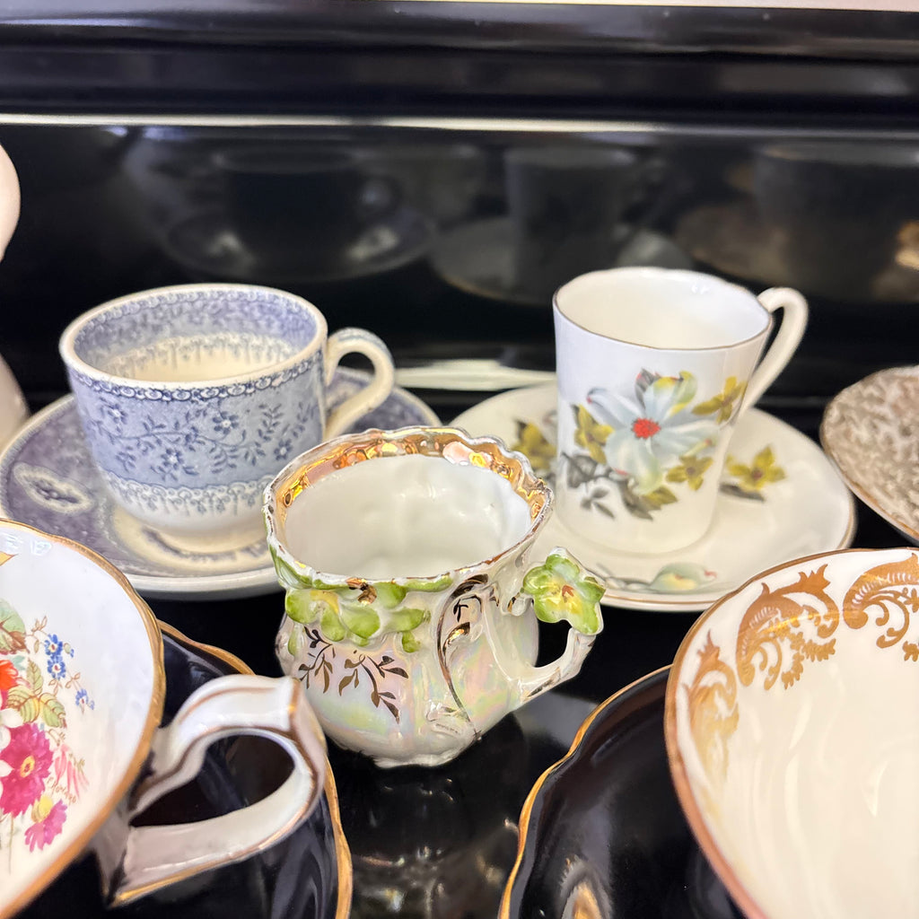 K365 Vintage Tea Cup and Saucer Grouping (various patterns)