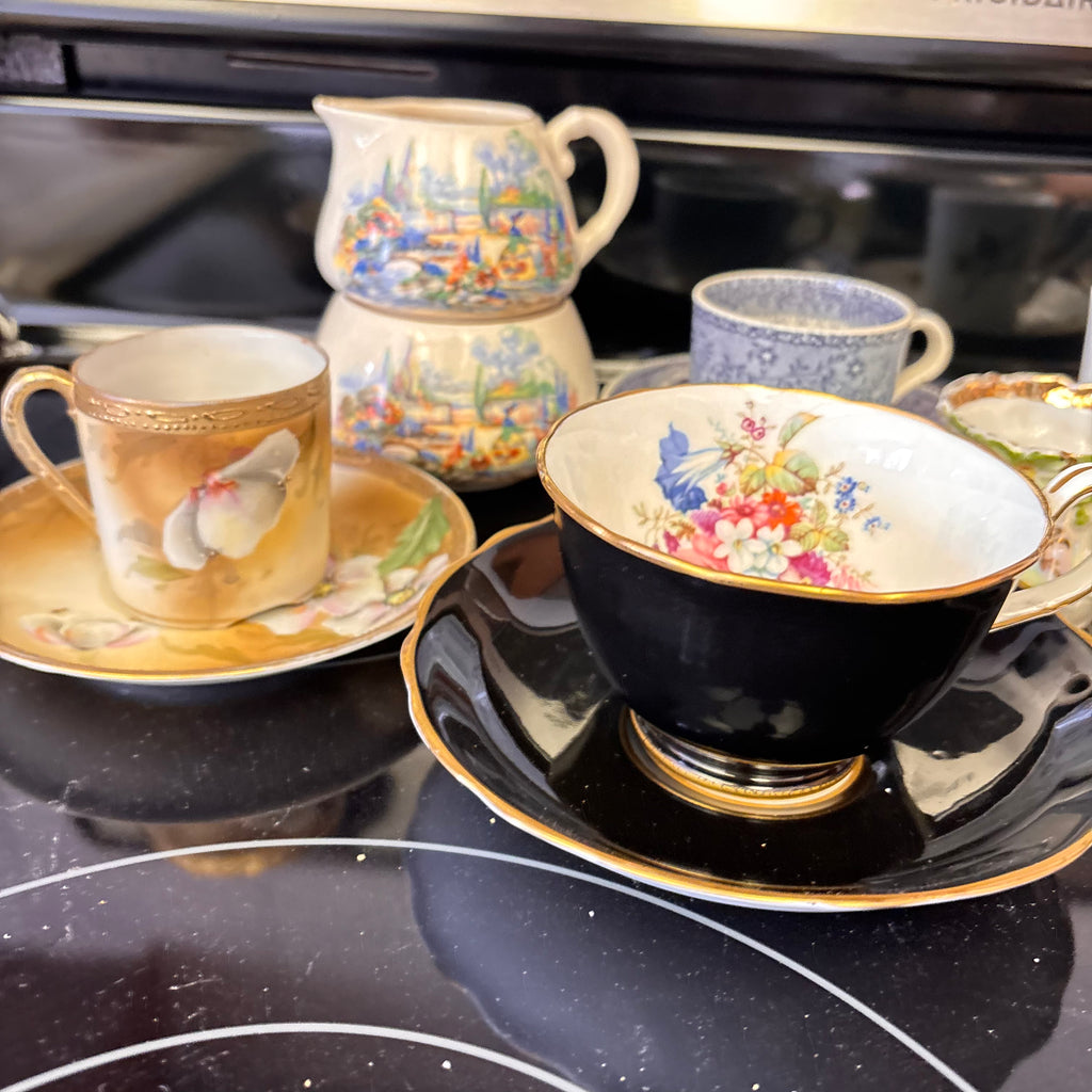 K365 Vintage Tea Cup and Saucer Grouping (various patterns)