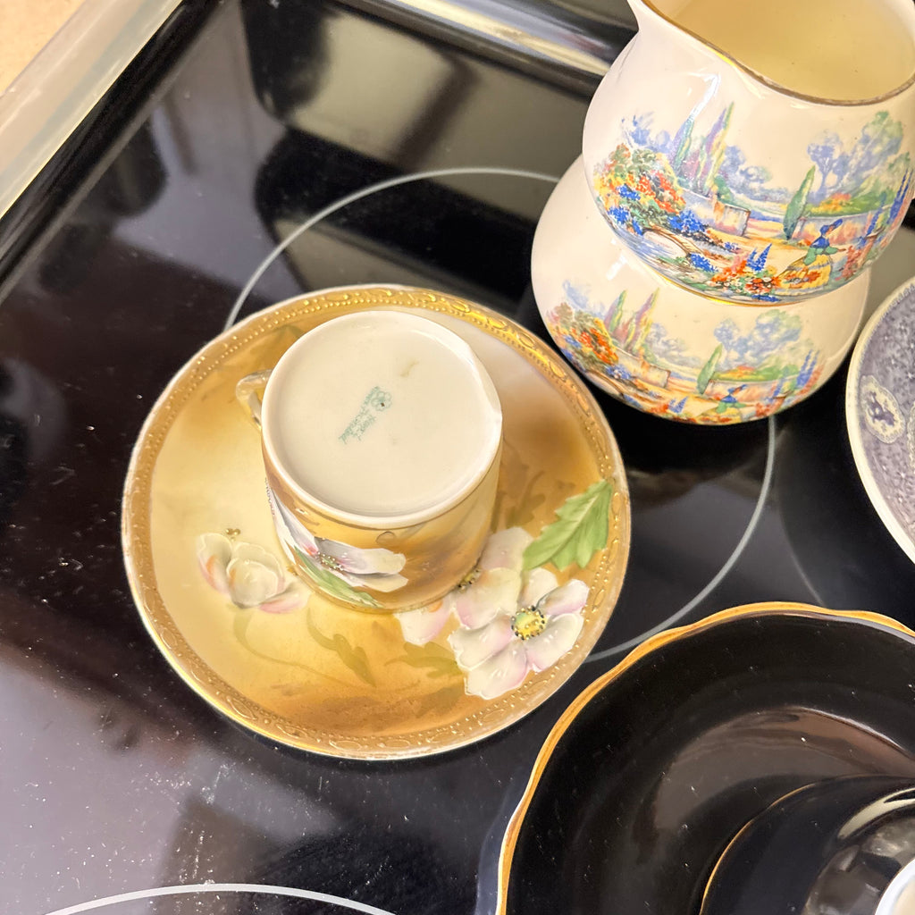 K365 Vintage Tea Cup and Saucer Grouping (various patterns)