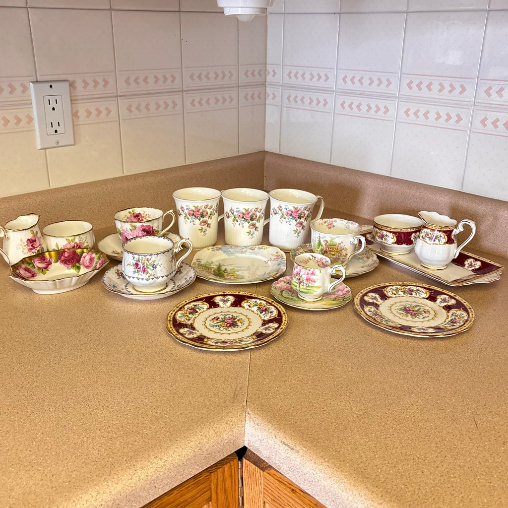 K367 Vintage China Grouping (various patterns)