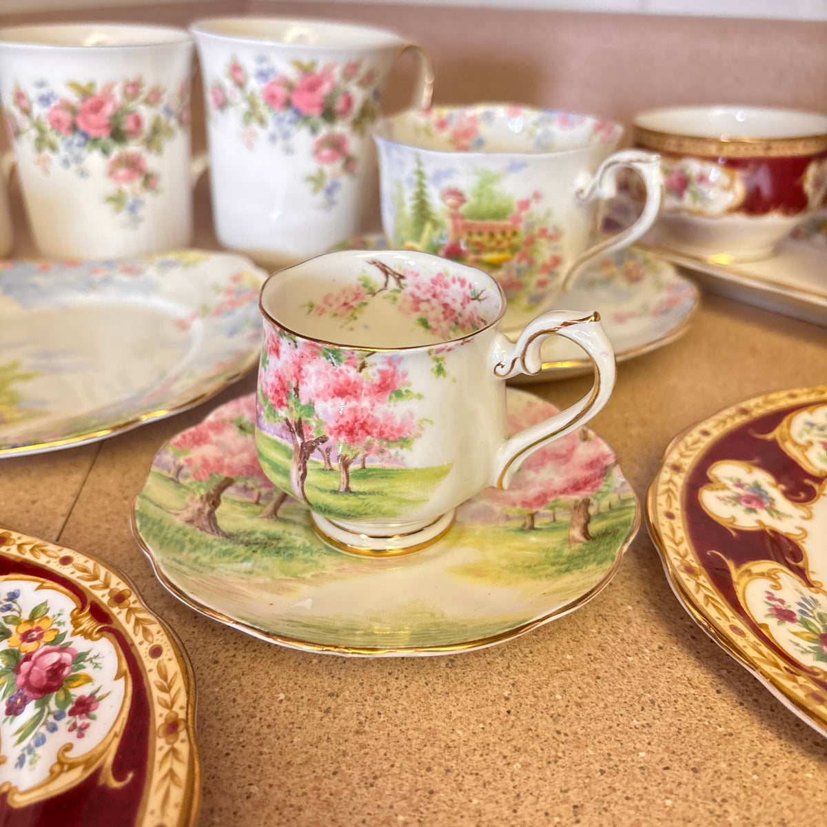 K367 Vintage China Grouping (various patterns)