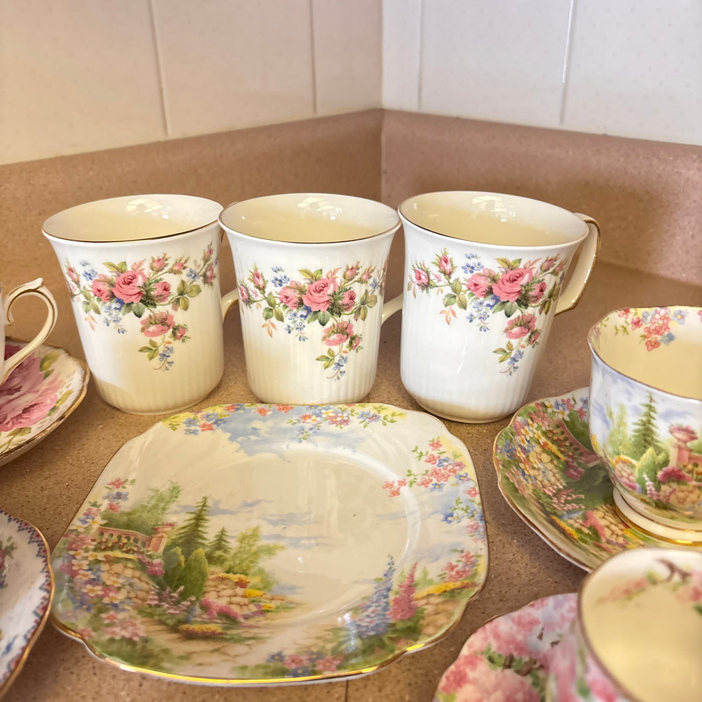 K367 Vintage China Grouping (various patterns)