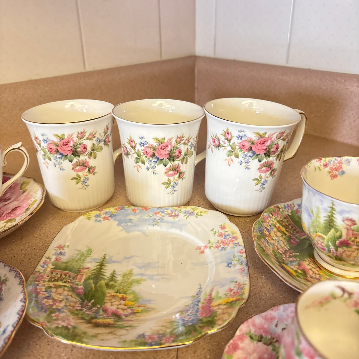 K367 Vintage China Grouping (various patterns)