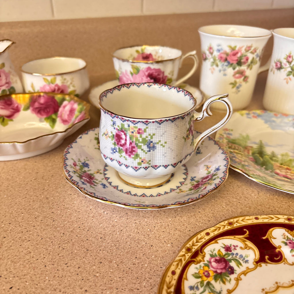 K367 Vintage China Grouping (various patterns)