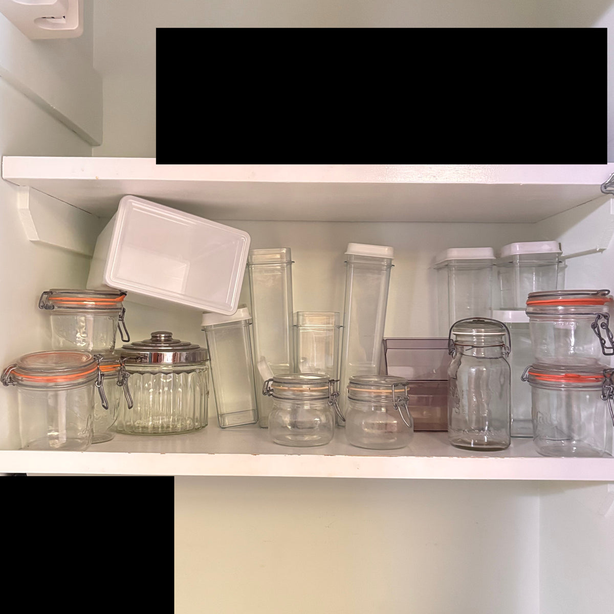 K310 Vintage Glass Jar Grouping