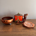 K370 Vintage Decor Grouping (camel tea pot and more)