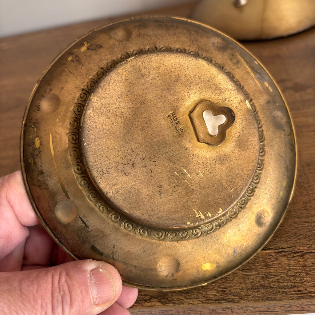 K372 Vintage Brass Grouping (brass base lamp and more) ***cabinet not included