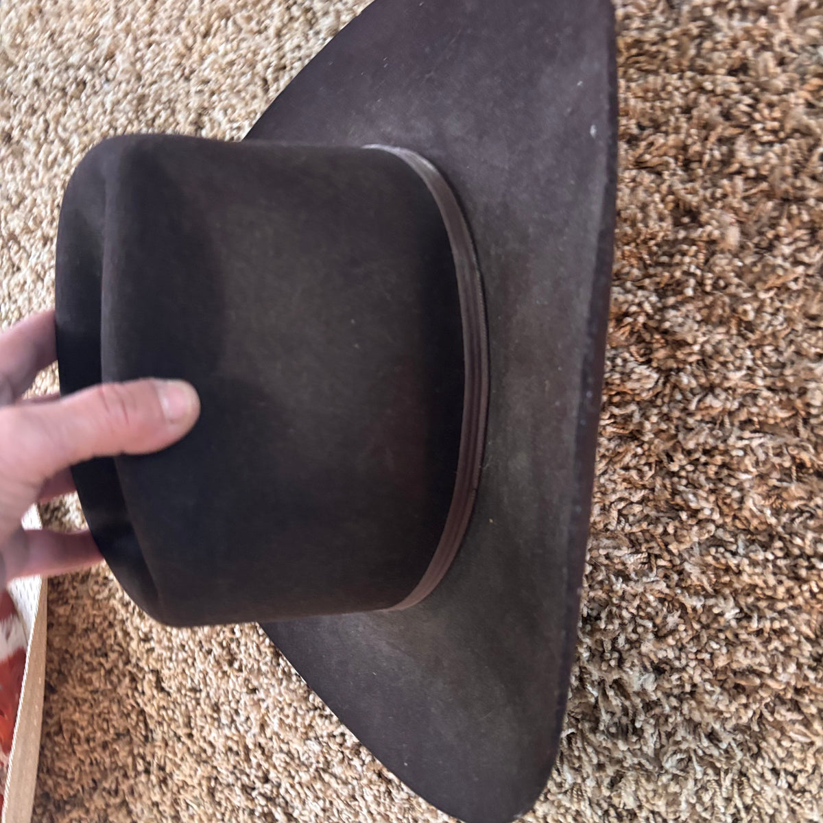 K375 Set of 2 vintage cowboy hats