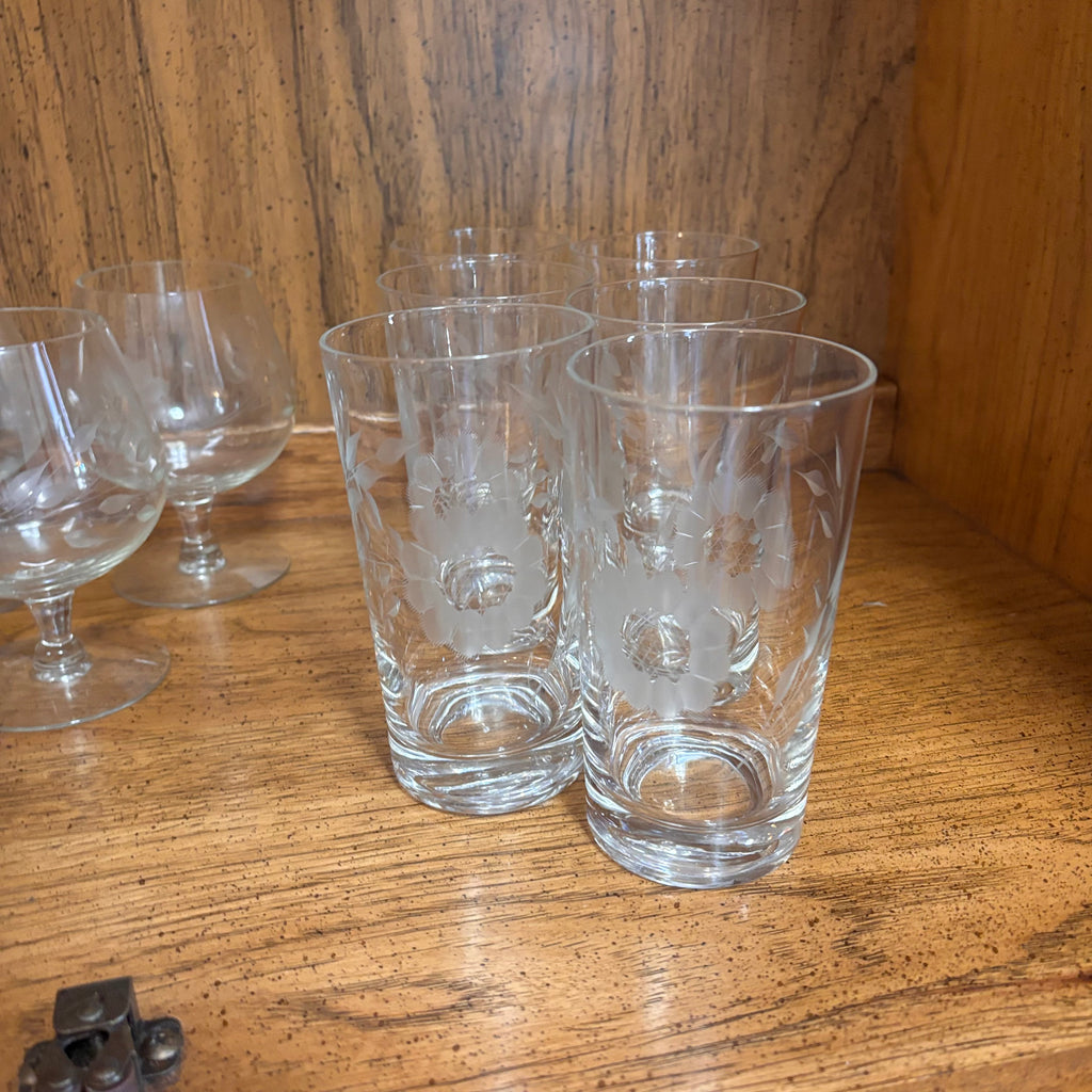 K381 Crystal Bar Grouping (wine glasses and more)