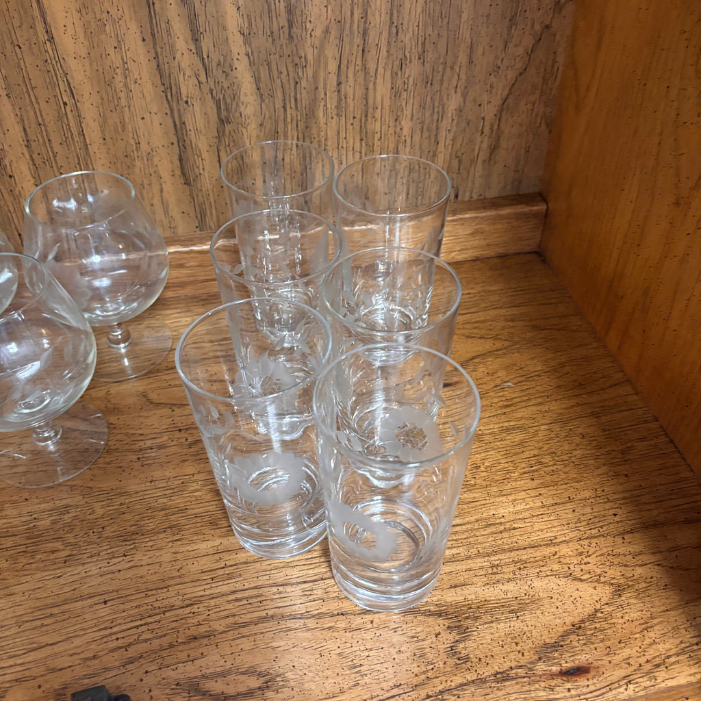 K381 Crystal Bar Grouping (wine glasses and more)