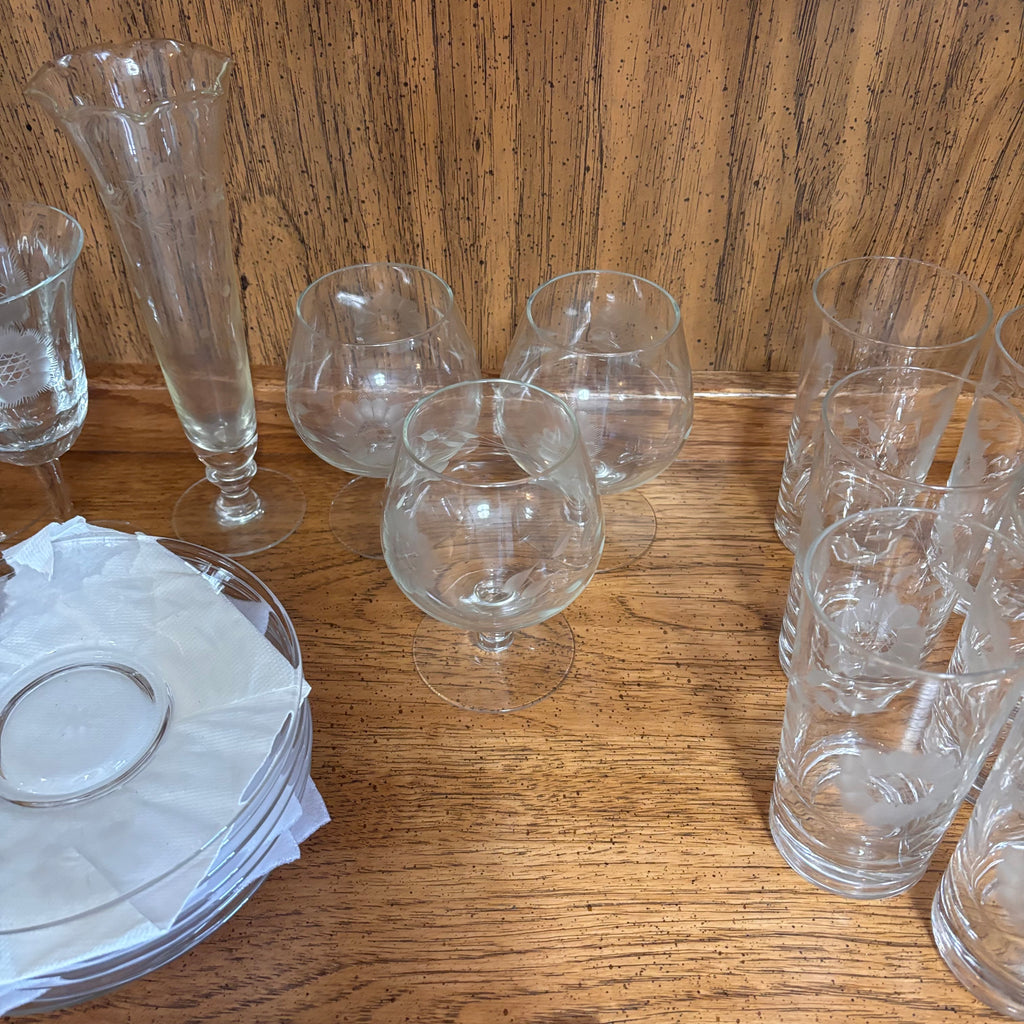 K381 Crystal Bar Grouping (wine glasses and more)