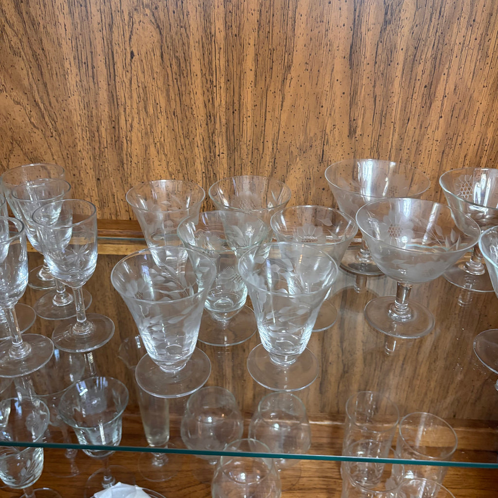 K381 Crystal Bar Grouping (wine glasses and more)