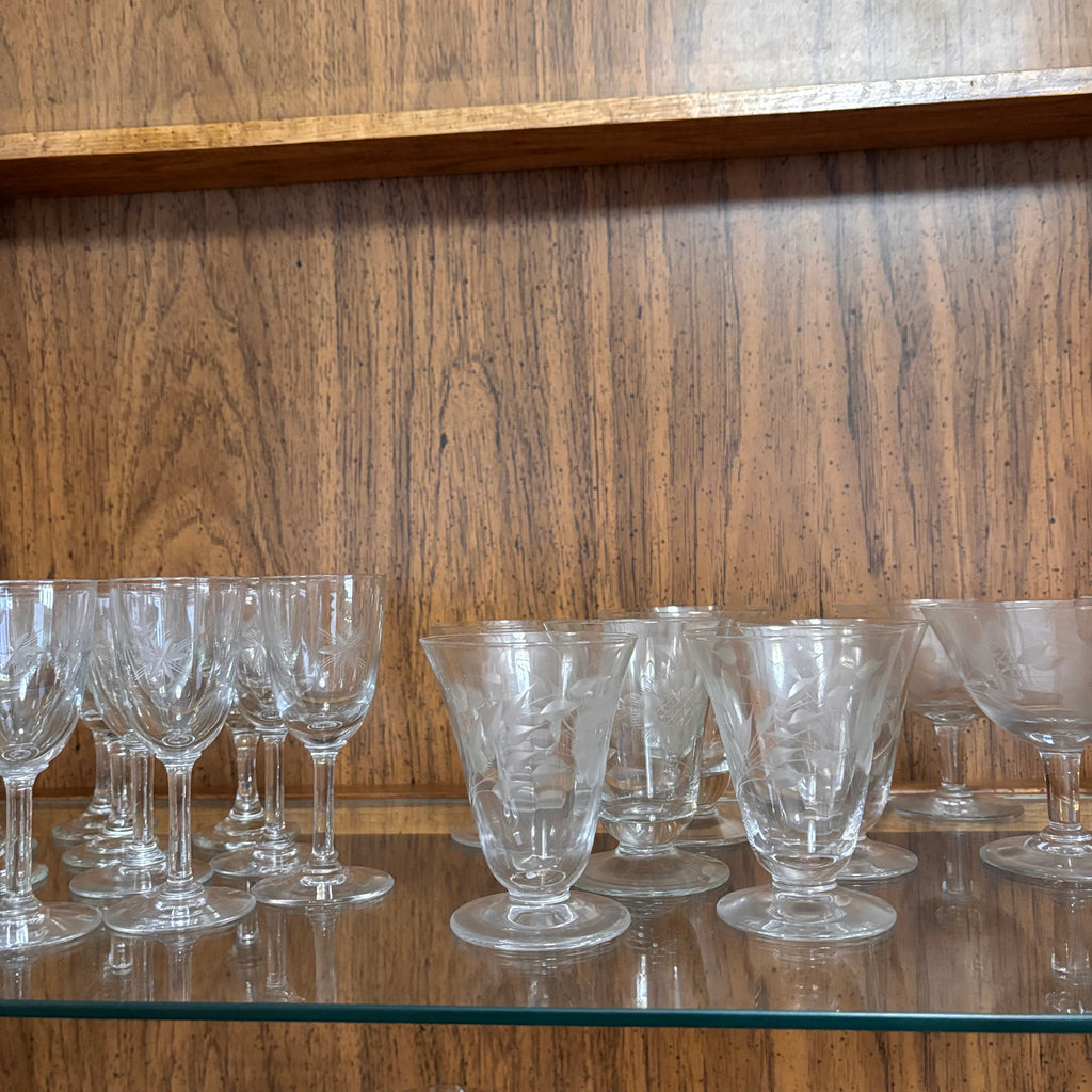 K381 Crystal Bar Grouping (wine glasses and more)