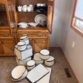 K382 Aynsley "Oak" pattern china grouping (56 pieces plus covers)