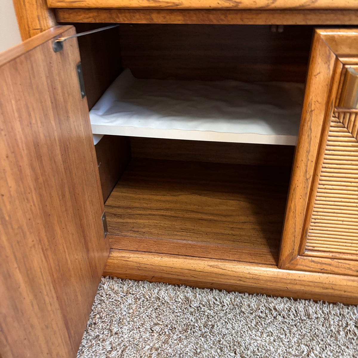 K383 Tradition rustic china cabinet with glass doors (contents not included)