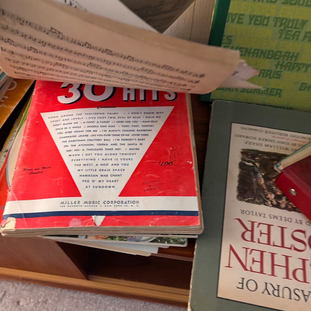K398 Vintage Music Book Lot