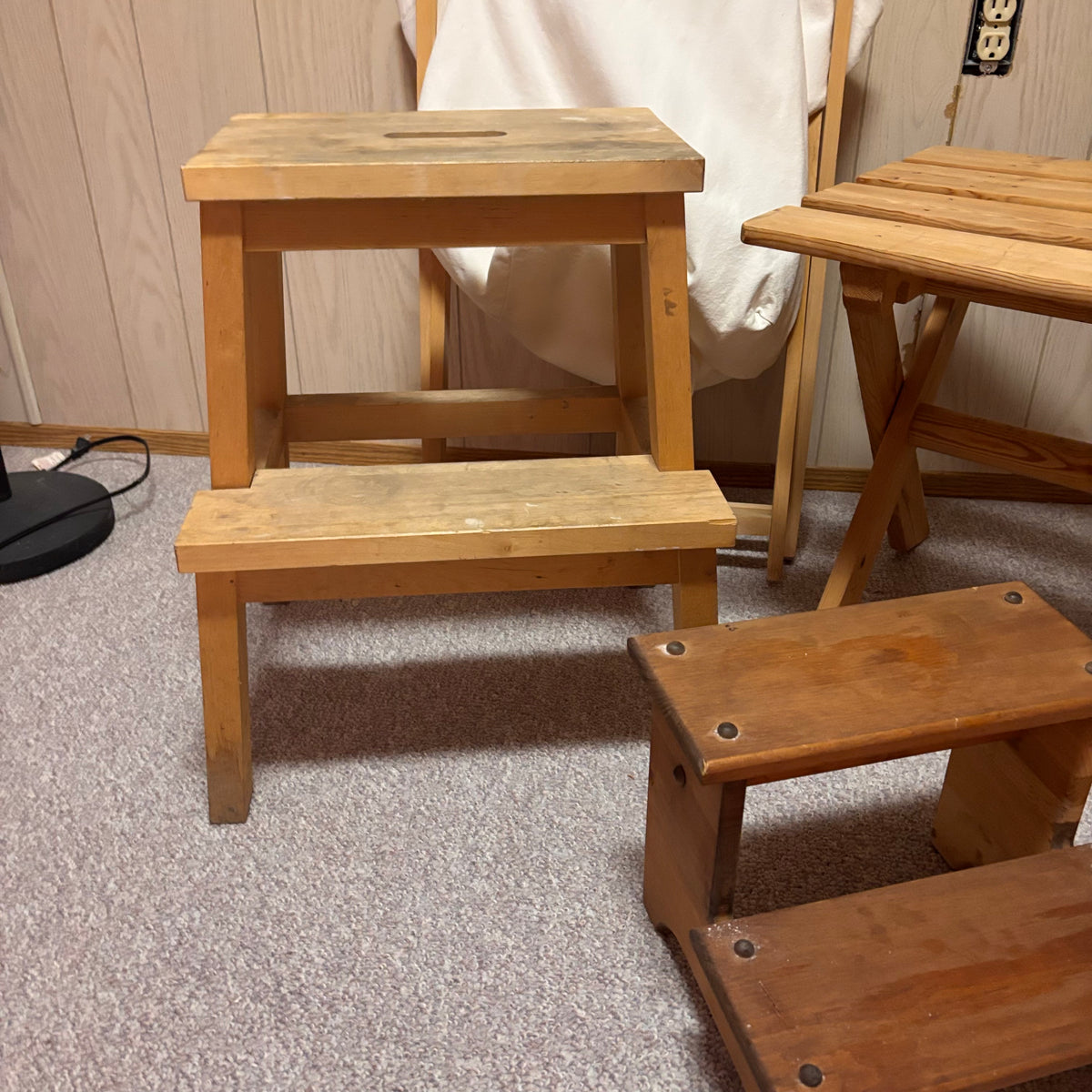 K503 Wooden Home Grouping (stools and more)